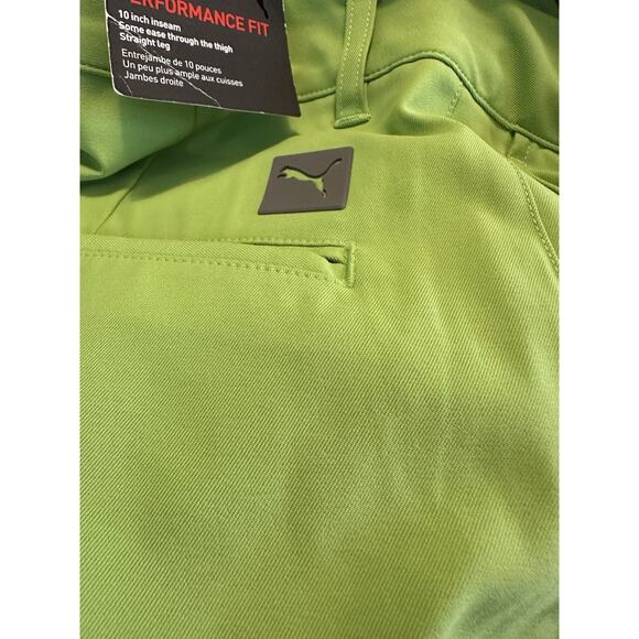 NWT Puma Golf Mens Jackpot Shorts 28 UPF 50+ Performance Fit 10” Inseam Greenery - Picture 11 of 13